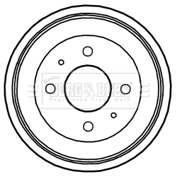 Tambour de frein BORG & BECK BBR7244