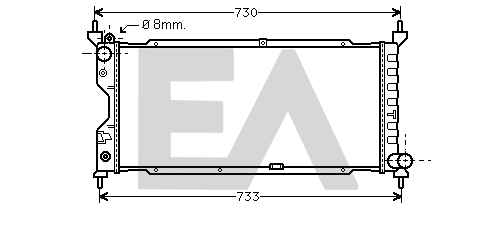 Radiateur, refroidissement du moteur EACLIMA 31R54161