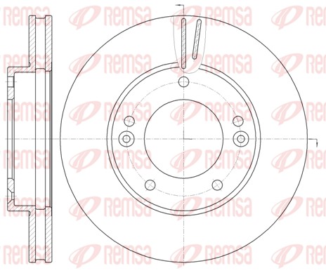 Disque de frein REMSA 6992.10