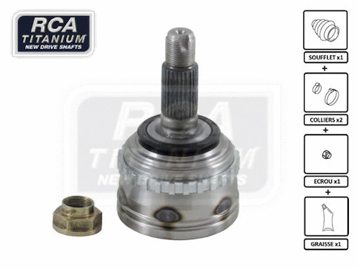 Jeu de joints, arbre de transmission RCA FRANCE RV05A