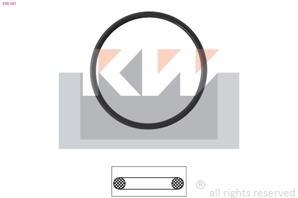 Joint, thermostat KW 590 561