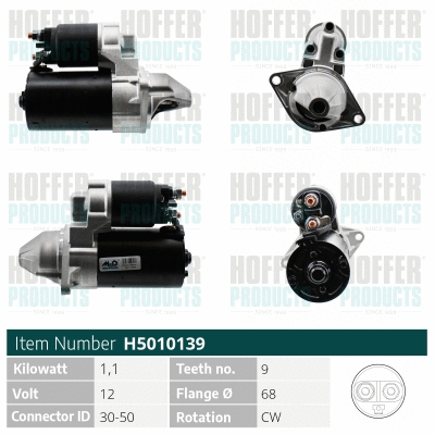 Démarreur HOFFER H5010139