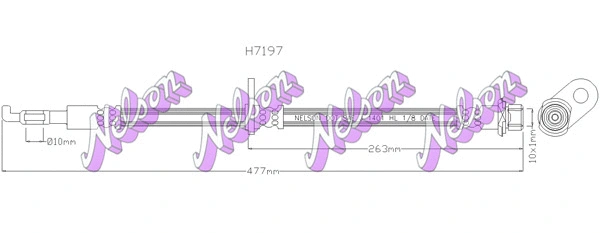 Flexible de frein KAWE H7197