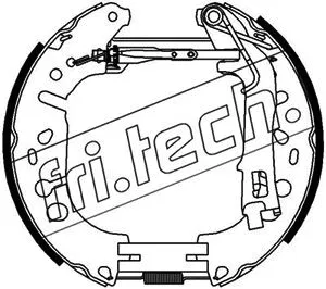 Jeu de mâchoires de frein fri.tech. 16389