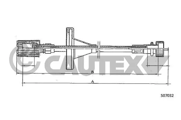 Câble flexible de commande de compteur CAUTEX 019067