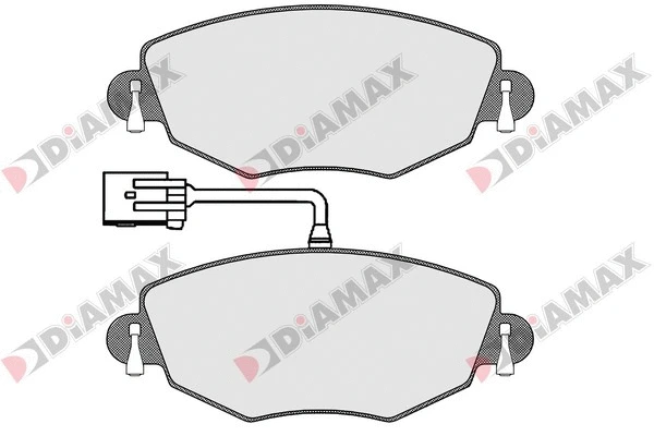 Kit de plaquettes de frein, frein à disque DIAMAX N09405