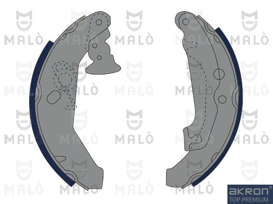 Jeu de mâchoires de frein AKRON-MALÒ 1390098