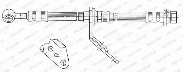 Flexible de frein FERODO FHY3304