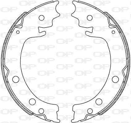 Jeu de mâchoires de frein OPEN PARTS BSA2241.00