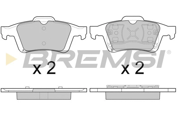 Kit de plaquettes de frein, frein à disque BREMSI BP3091