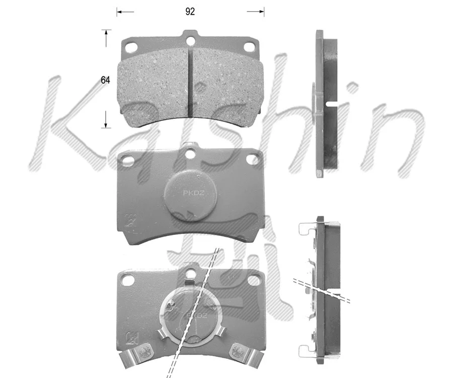 Kit de plaquettes de frein, frein à disque KAISHIN FK3028