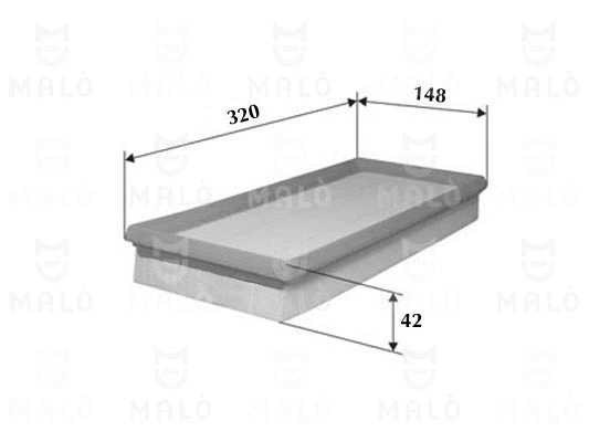 Filtre à air AKRON-MALÒ 1500226