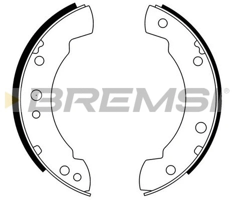 Jeu de mâchoires de frein BREMSI GF0211