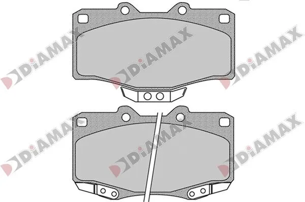 Kit de plaquettes de frein, frein à disque DIAMAX N09822