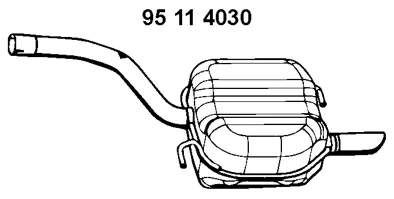 Silencieux arrière EBERSPÄCHER 95 11 4030