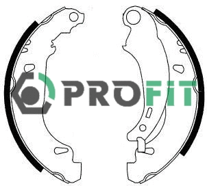 Jeu de mâchoires de frein PROFIT 5001-0576