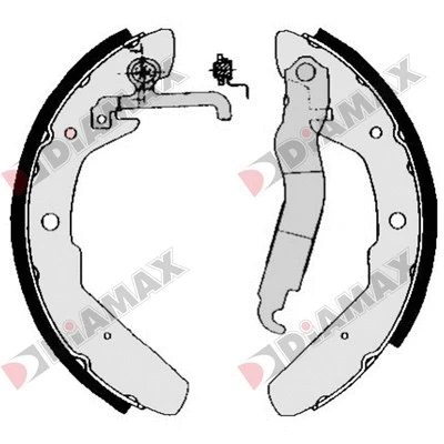 Jeu de mâchoires de frein DIAMAX N01203
