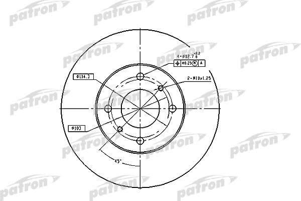 Disque de frein PATRON PBD4169