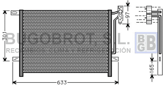 Condenseur, climatisation BUGOBROT 62-BW5203