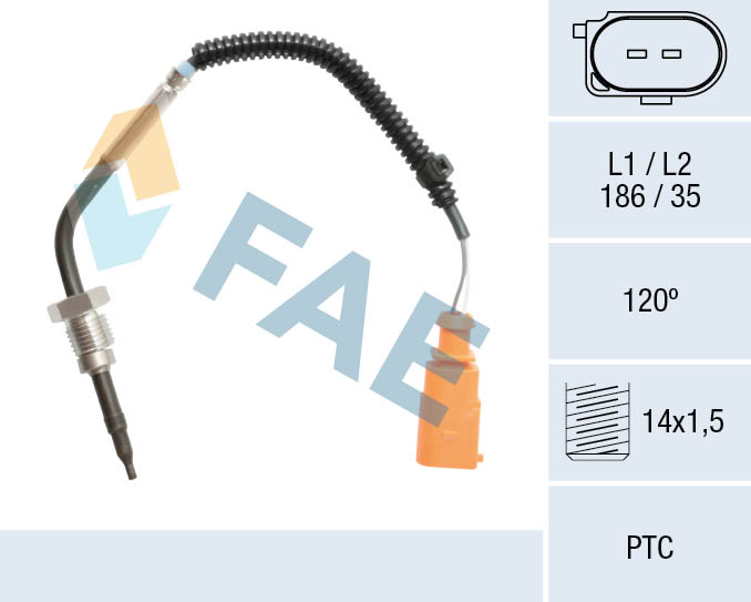 Capteur, température des gaz FAE 68111
