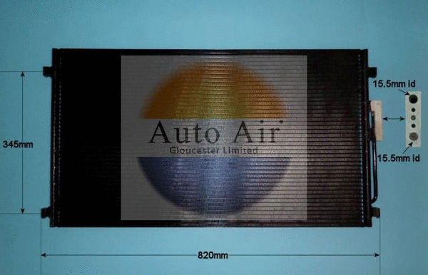 Condenseur, climatisation AUTO AIR GLOUCESTER 16-5111