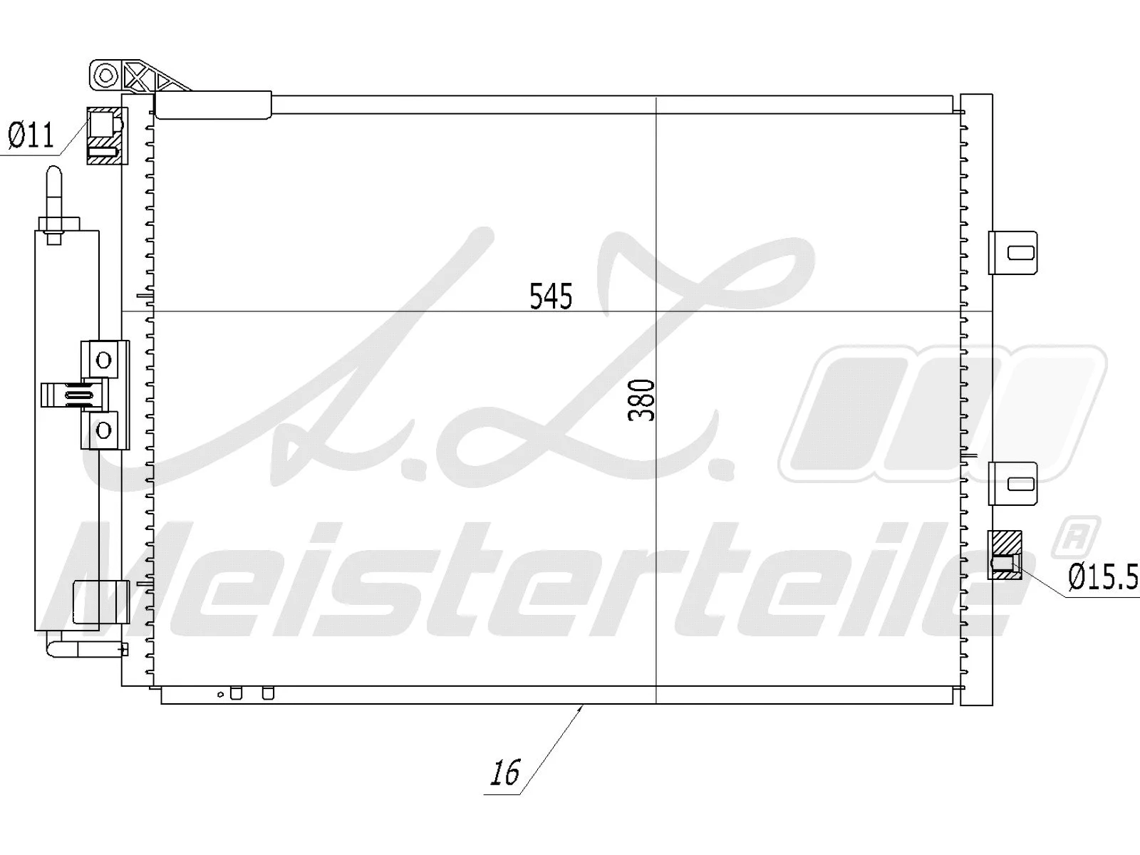 Condenseur, climatisation A.Z. Meisterteile AZMT-45-030-1467