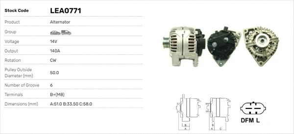 Alternateur LUSA LEA0771