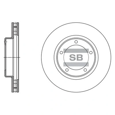 Disque de frein Hi-Q SD4085