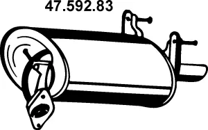 Silencieux arrière EBERSPÄCHER 47.592.83