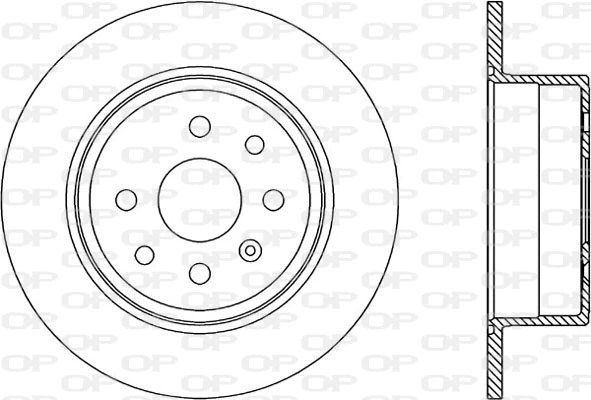 Disque de frein OPEN PARTS BDR1804.10