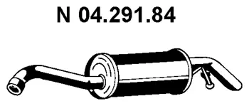 Silencieux arrière EBERSPÄCHER 04.291.84