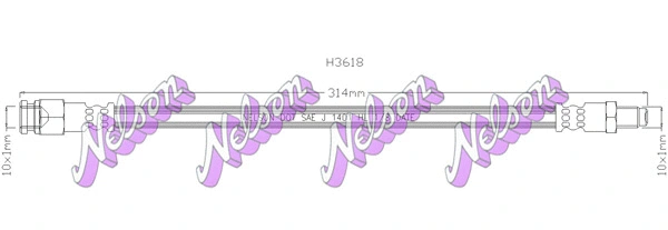 Flexible de frein KAWE H3618