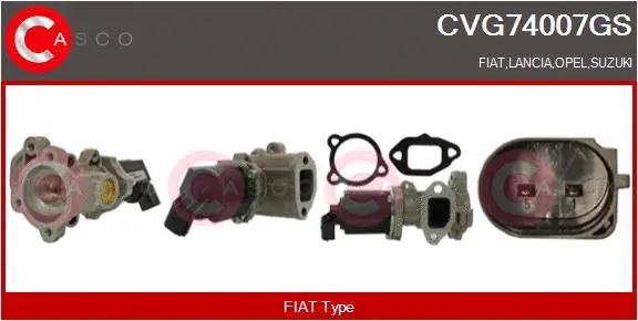Vanne EGR CASCO CVG74007GS