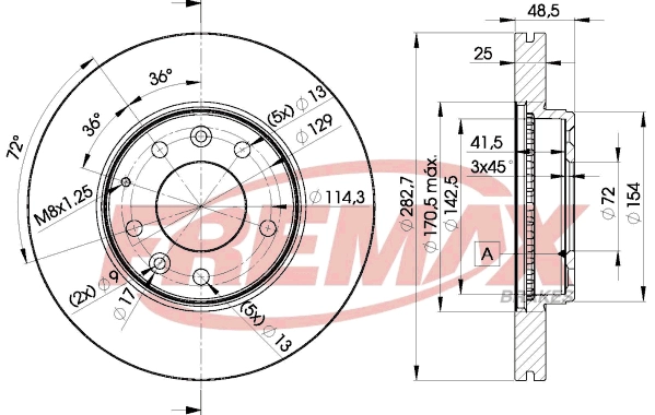 Disque de frein FREMAX BD-3269