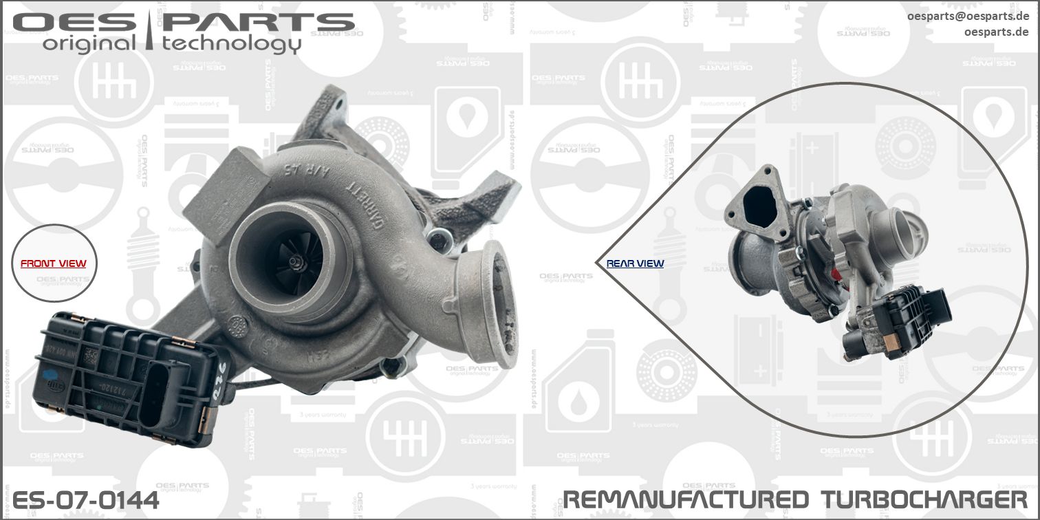 Turbocompresseur, suralimentation OES PARTS ES-07-0144