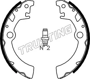 Jeu de mâchoires de frein TRUSTING 111.242