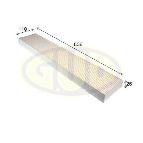 Filtre, air de l'habitacle G.U.D. GCF5480