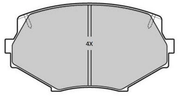Kit de plaquettes de frein, frein à disque FREMAX FBP-1813