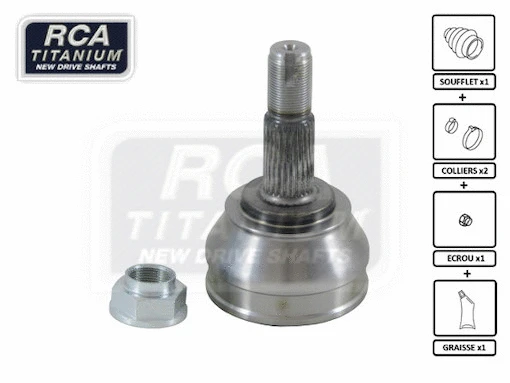 Jeu de joints, arbre de transmission RCA FRANCE FI31C