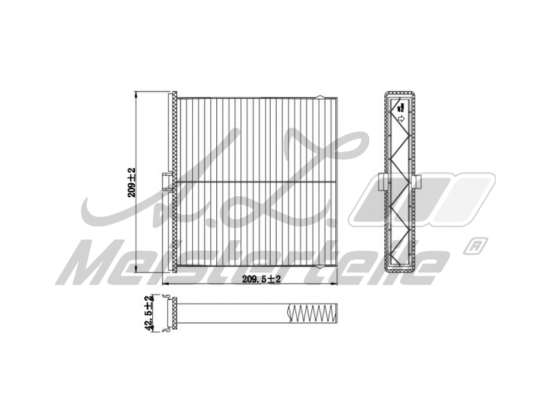Filtre, air de l'habitacle A.Z. Meisterteile AZMT-41-010-1806