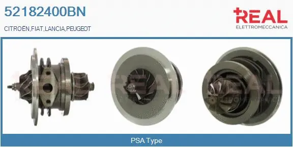 Groupe carter, turbocompresseur REAL 52182400BN