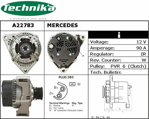 Alternateur Technika A22783