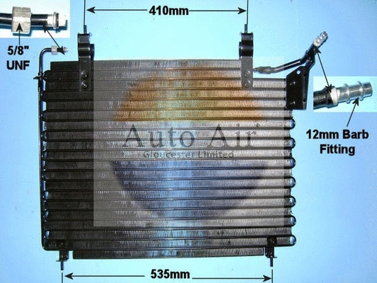 Condenseur, climatisation AUTO AIR GLOUCESTER 16-2043