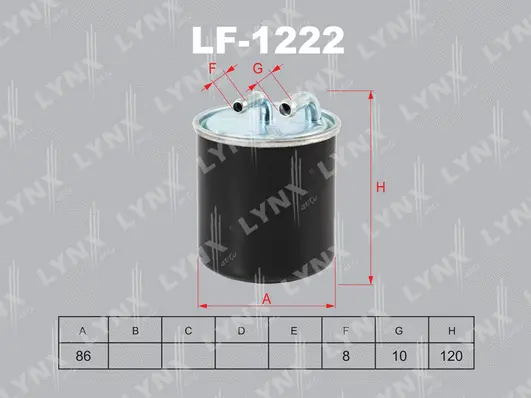 Filtre à carburant LYNXAUTO LF-1222