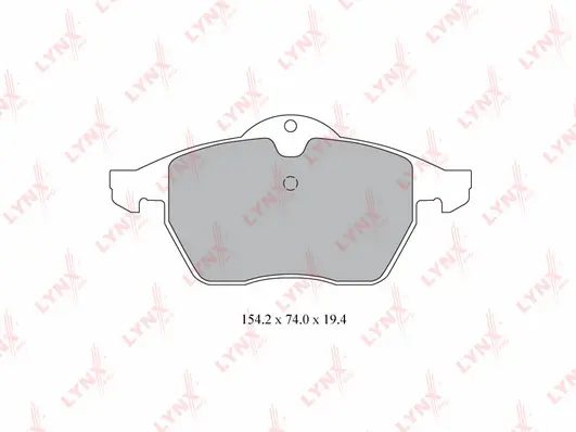 Kit de plaquettes de frein, frein à disque LYNXAUTO BD-5914