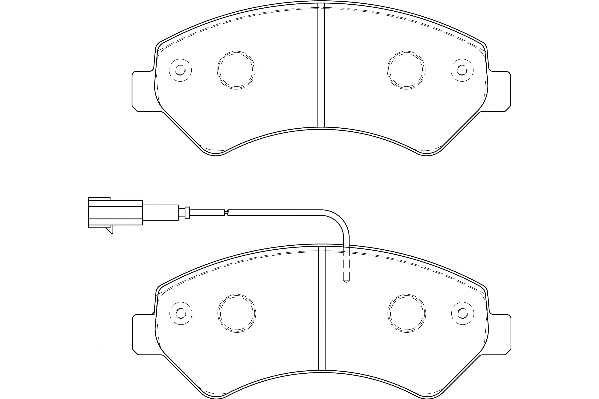 Kit de plaquettes de frein, frein à disque Omnicraft 2135184