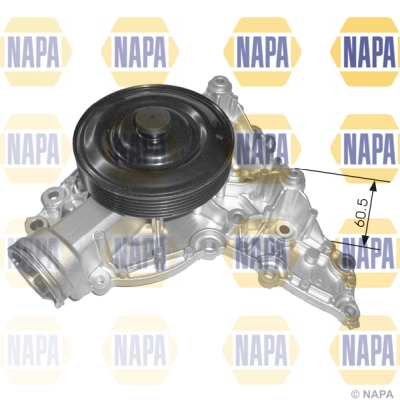 Pompe à eau, refroidissement du moteur NAPA NWP1338