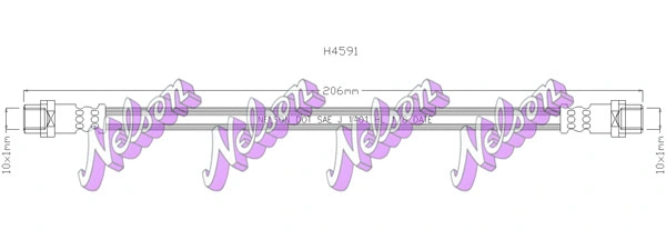 Flexible de frein KAWE H4591