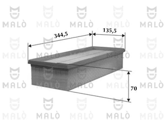 Filtre à air AKRON-MALÒ 1500005