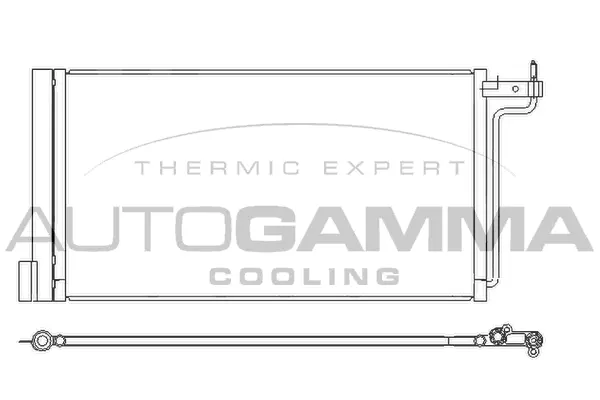 Condenseur, climatisation AUTOGAMMA 105880